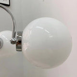 Modern Chrome Globe Pendant Chandelier - 4 Bulbs Image - 17