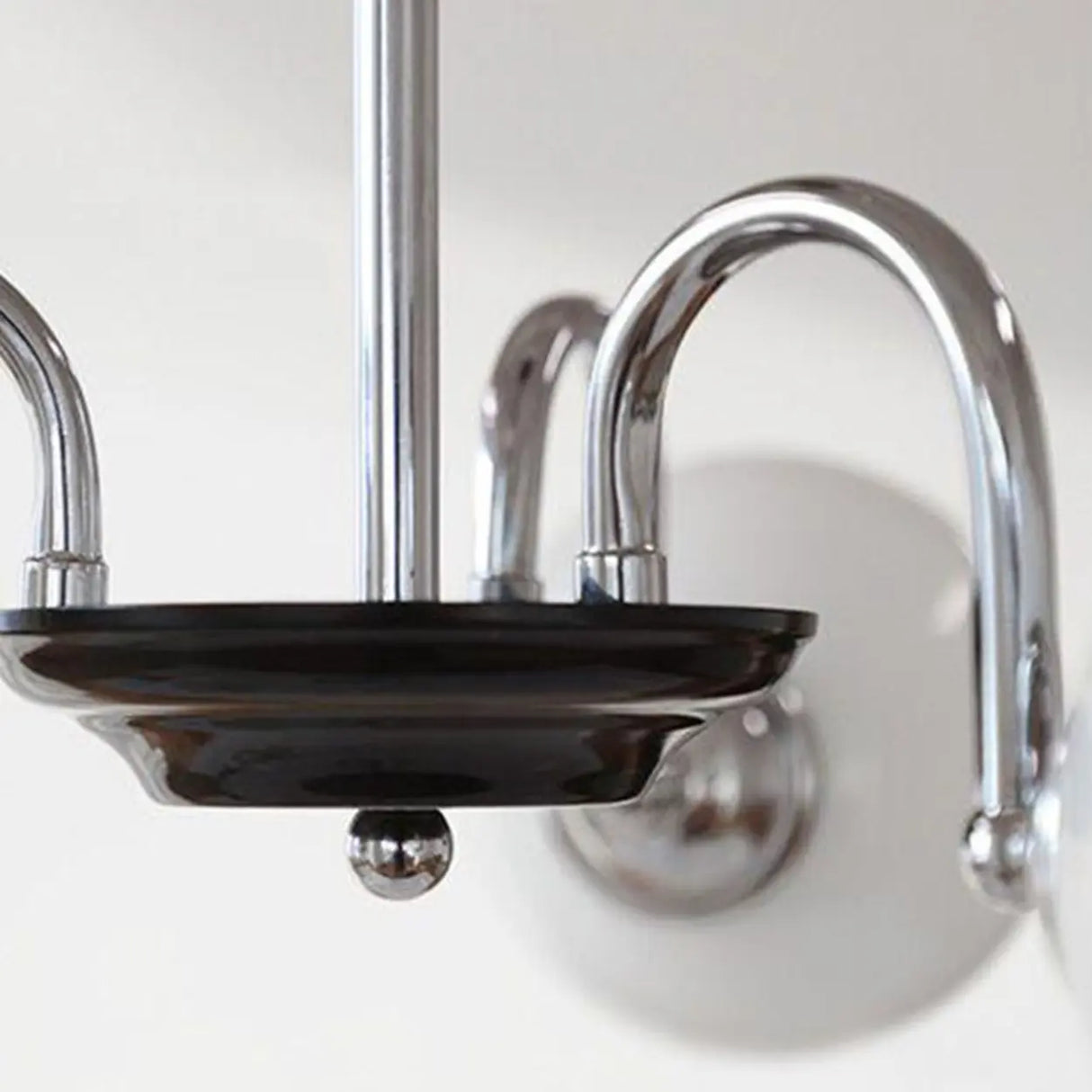 Modern Chrome Globe Pendant Chandelier - 4 Bulbs Image - 18