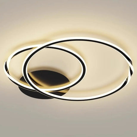 Modern Circular LED Ceiling Light for Living Room White Image - 2