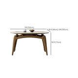 Modern Circular Sintered Stone Extendable Dining Table White Image - 16
