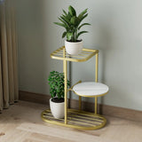 Modern Circular Tray Multi-Tier Metal Floor Plant Stand Image - 15