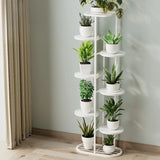 Modern Circular Tray Multi-Tier Metal Floor Plant Stand Image - 16