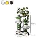 Modern Circular Tray Multi-Tier Metal Floor Plant Stand Image - 24
