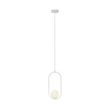 Modern Clear Acrylic Globe Pendant Light Bedroom Image - 12