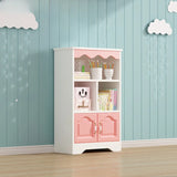 Modern Closed Back Wood Narrow Organizer Kids' Bookcase Image - 15