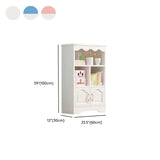 Modern Closed Back Wood Narrow Organizer Kids' Bookcase Image - 39