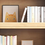 Modern Closed Square 3-Shelf Wood Organizer Bookcase Image - 6