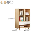 Modern Closed Wooden Cabinets Narrow Storage Bookcases #size