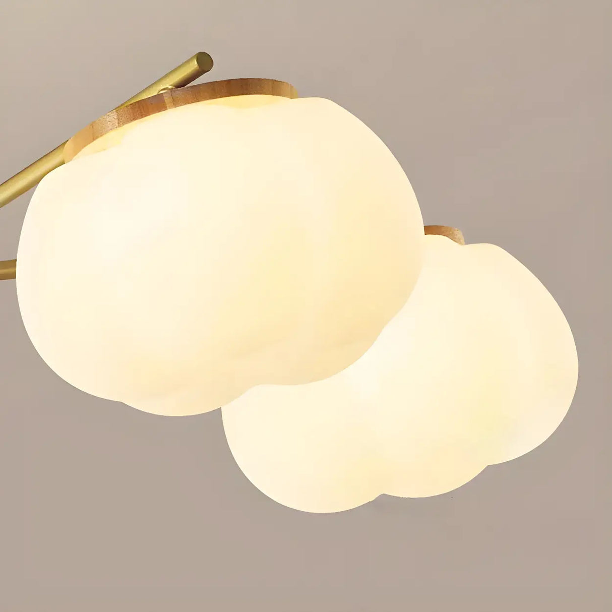 Modern Cloud Round Drum Living Room Pendant Chandelier Image - 10