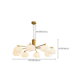 Modern Cloud Round Drum Living Room Pendant Chandelier Image - 13