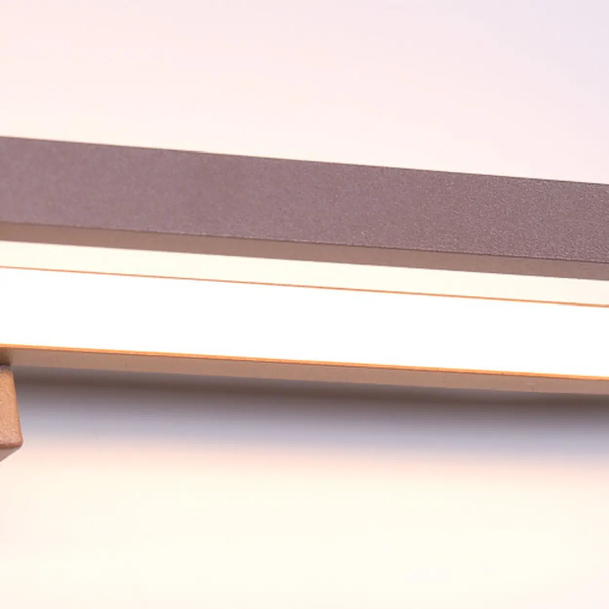 Modern Coffee Curved LED Bathroom Vanity Light Image - 11