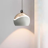 Modern Colorful Clear Acrylic Globe LED Pendant Light Image - 16