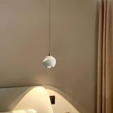 Modern Colorful Clear Acrylic Globe LED Pendant Light Image - 4