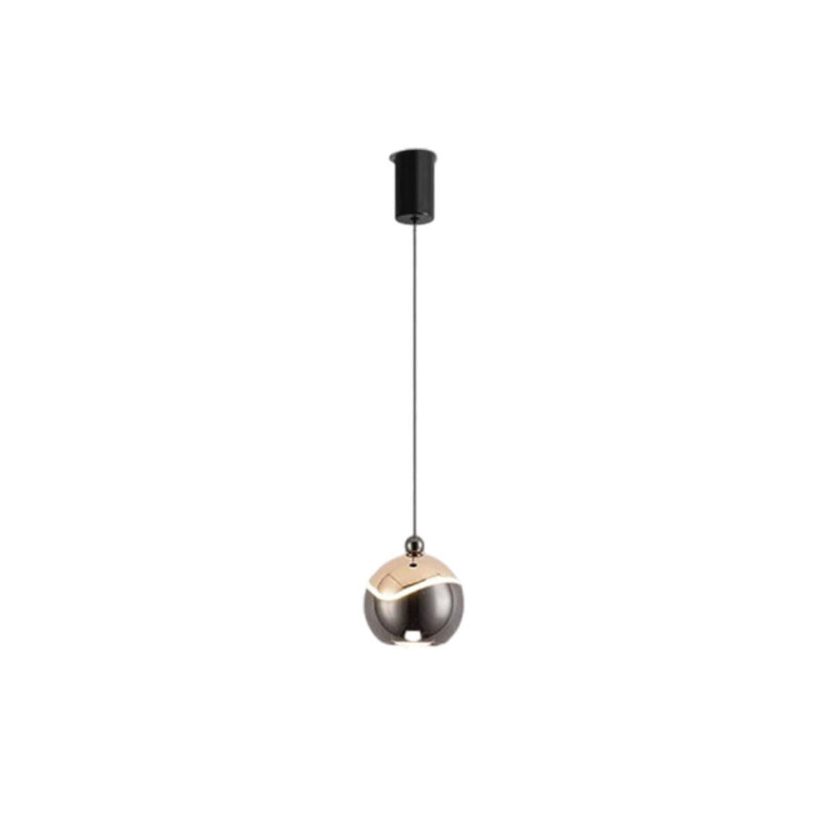 Modern Colorful Clear Acrylic Globe LED Pendant Light Image - 5