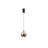 Modern Colorful Clear Acrylic Globe LED Pendant Light Image - 5