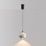 Modern Colorful Clear Acrylic Globe LED Pendant Light Image - 6