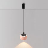 Modern Colorful Clear Acrylic Globe LED Pendant Light Image - 7