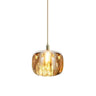 Modern Colorful Cube Mirrored Glass Pendant Light Image - 3