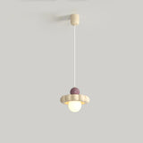 Modern Colorful Resin Layered Globe Pendant Light Image - 11