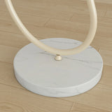 Modern Cone and Curved Floor Lamp with Side Table Image - 8