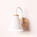 Modern Cone Iron Shade Downlight Small Wall Light Black Image - 7