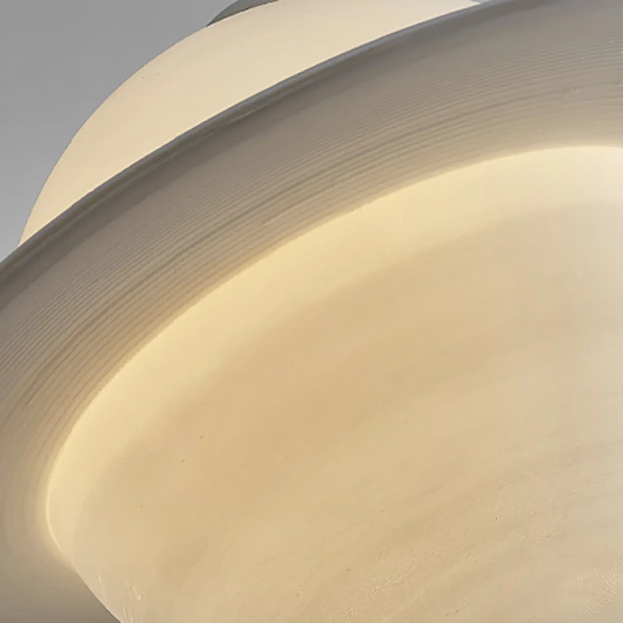 Modern Creative Bedroom White Planet Shape Pendant Light Image - 10