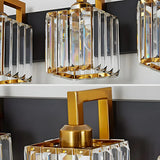 Modern Crystal Bathroom Vanity Light with Gold Finish Image - 12