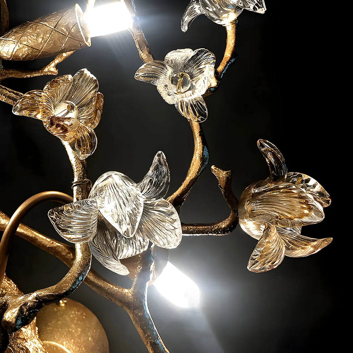 Modern Crystal Branch Chandelier for Dining Room Decor Image - 11