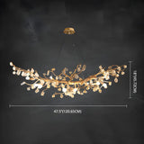 Modern Crystal Branch Chandelier for Dining Room Decor Image - 7