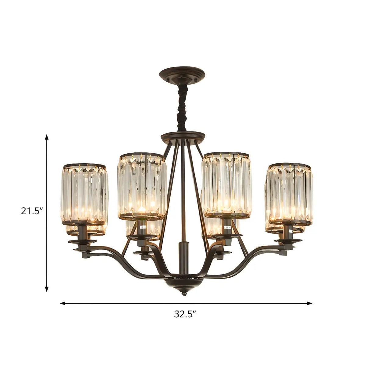 Modern Crystal Glass Chandelier for Dining & Living Room Image - 4