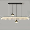 Modern Crystal Island Chandelier LED Pendant Lighting, 2 Globe Image - 2
