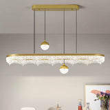 Modern Crystal Island Chandelier LED Pendant Lighting, 2 Globe Image - 4