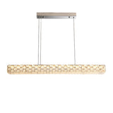 Modern Crystal Rectangular Island Chandelier Light Image - 5