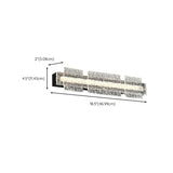 Modern Crystalline LED Vanity Light for Bathroom Décor #size