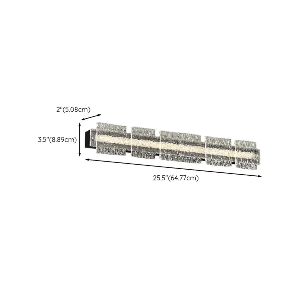 Modern Crystalline LED Vanity Light for Bathroom Décor Image - 13
