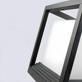 Modern Cube Metal Waterproof Outdoor Pool Post Light Image - 8