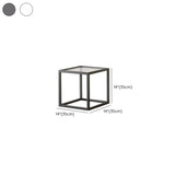 Modern Cube Open Metal Frame Black Multi-use Bookcase #size