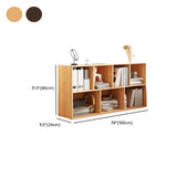 Modern Cube Wooden Open Back Storage Bookcase White Image - 26