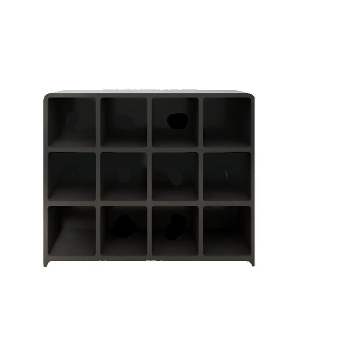 Modern Cube Wooden Storage Organizer Bookcase Black Image - 11