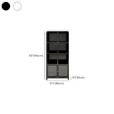 Modern Cube Wooden Storage Organizer Bookcase Black Image - 19