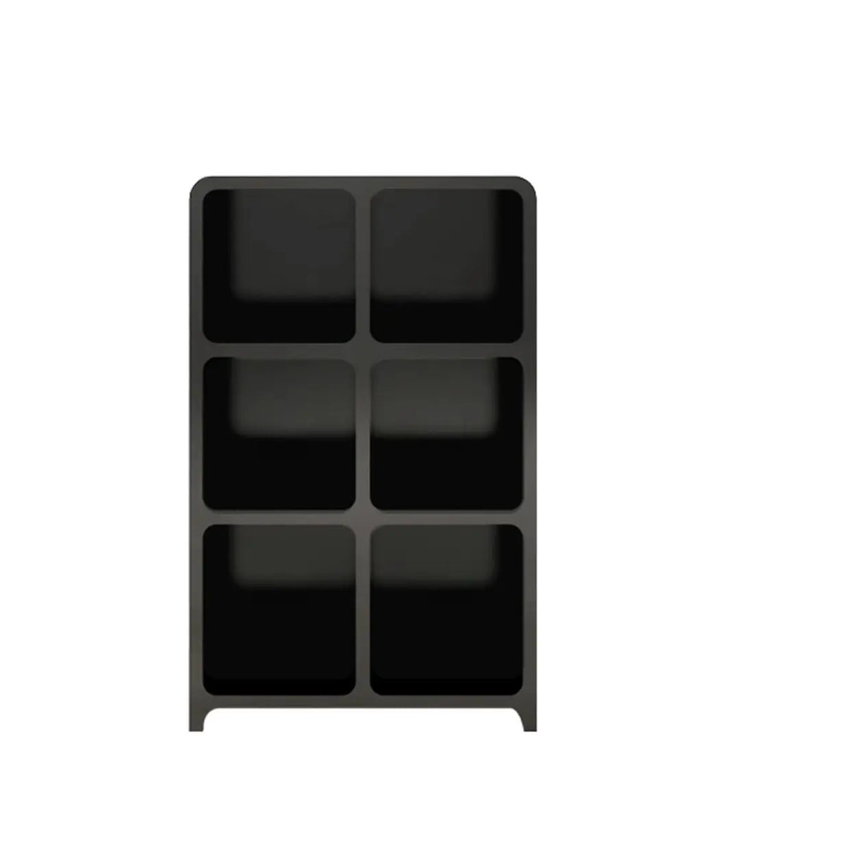 Modern Cube Wooden Storage Organizer Bookcase Black Image - 3