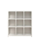 Modern Cube Wooden Storage Organizer Bookcase Black Image - 5