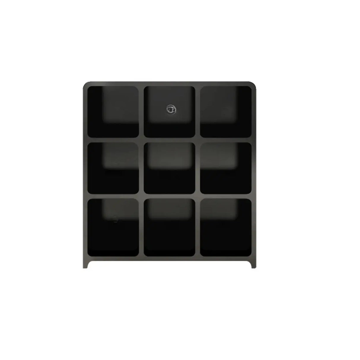Modern Cube Wooden Storage Organizer Bookcase Black Image - 7