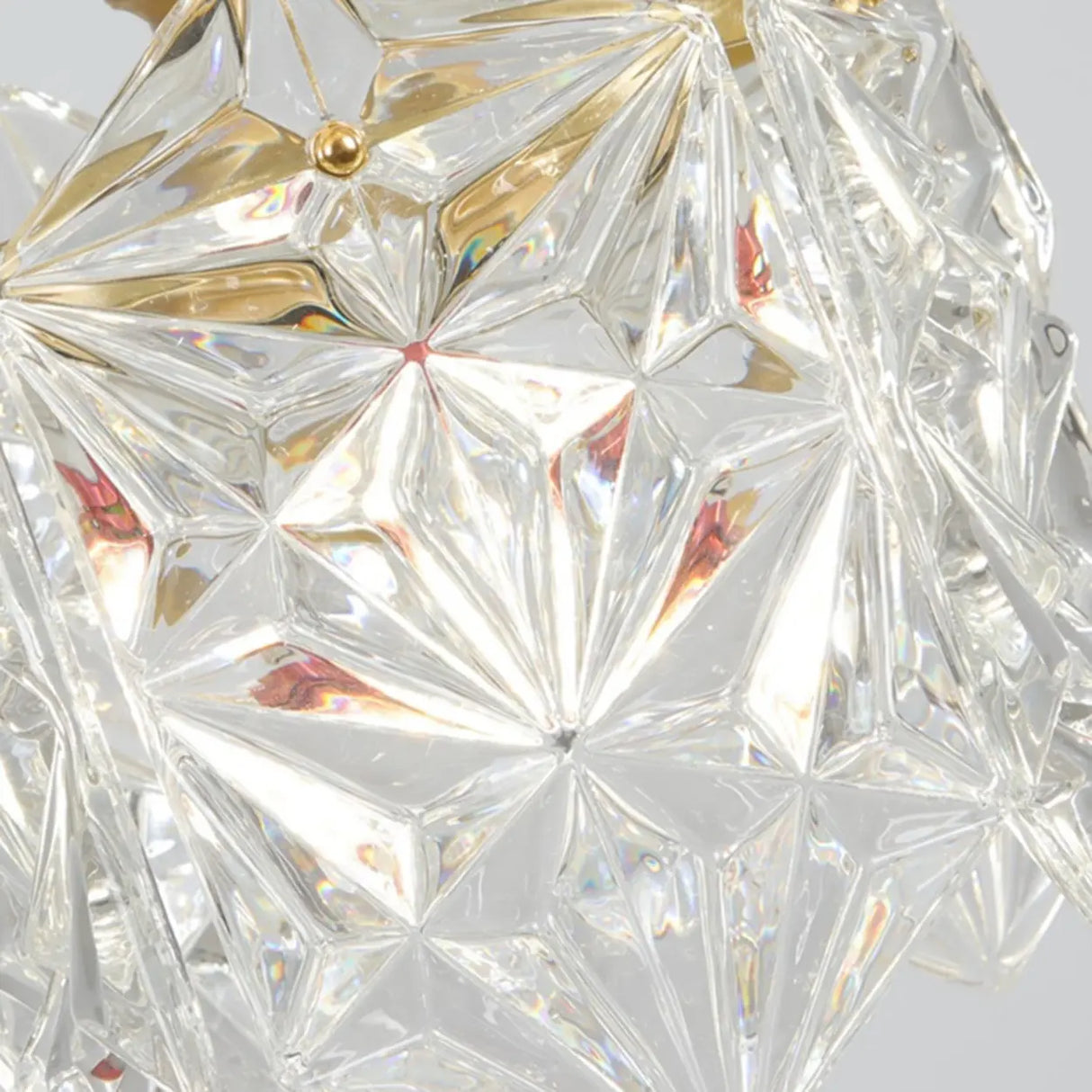 Modern Cylindrical Cube Clear Glass Pendant Light Image - 6