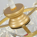 Modern Cylindrical Cube Clear Glass Pendant Light Image - 7