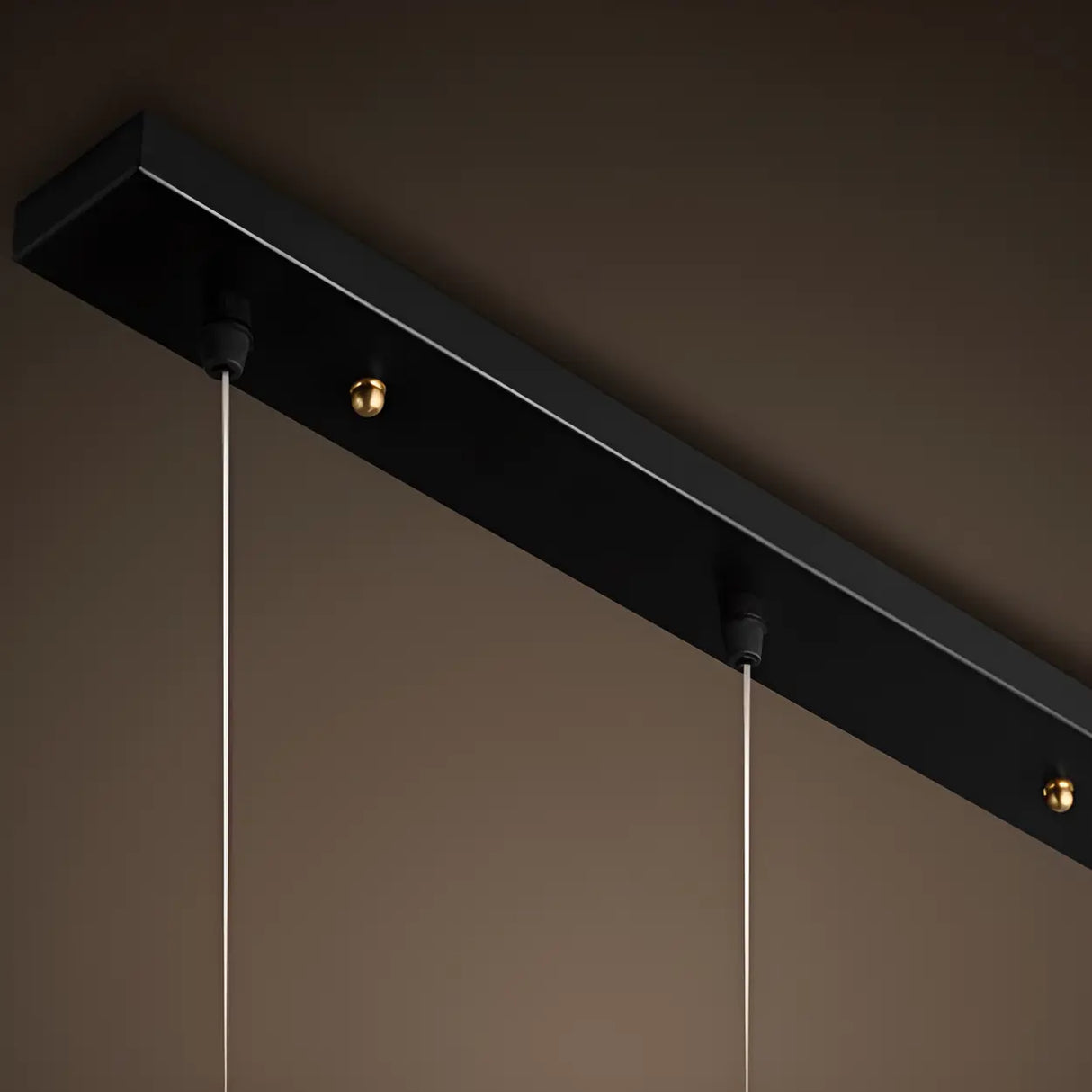 Modern Cylindrical Glass Pendant Light for Kitchen Black Image - 18