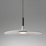 Modern Dimmable Aluminium Sleek Disc Pendant Light Image - 8