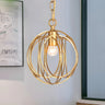 Modern Dining Room Gold Candelabra Orb Pendant Chandelier Image - 2