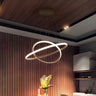 Modern Dining Room LED Ring Tiered Pendant Light Chandelier Image - 9