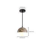Modern Dome White Glass Globe Dining Room Pendant Light #size